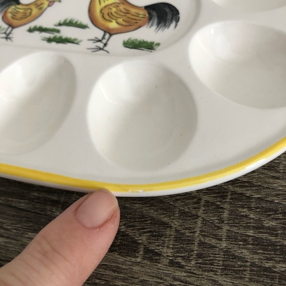 Vtg Deviled Egg Plate - Picture 8 of 11